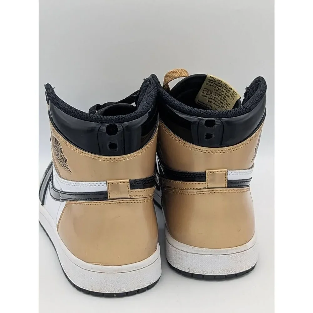 Jordan 1 retro high Patent gold toe men's size 8